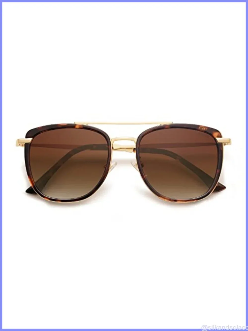 Retro Aviator Square Polarized Sunglasses UV400 Unisex
